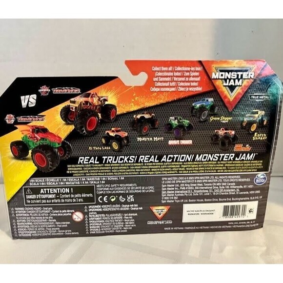 SPIN MASTER MONSTER JAM DRAGONOID VS DRAGONOID 1/64 Scale - Picture 3 of 8